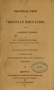 Tapa de A practical view of Christian education in its earliest stages