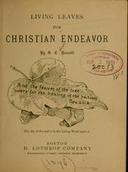 Tapa de Living leaves for Christian endeavor