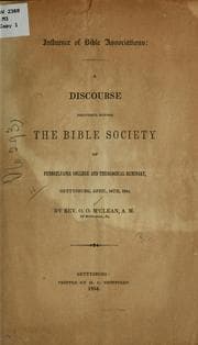 Tapa de Influence of Bible associations