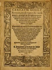 Tapa de Certayn godly sermons made uppon the Lords prayer