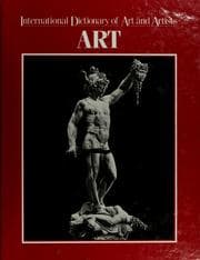 Tapa de International dictionary of art and artists