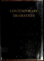 Tapa de Contemporary dramatists