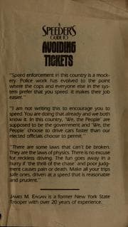 Tapa de A speeder's guide to avoiding tickets