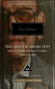Tapa de Three novels of ancient Egypt