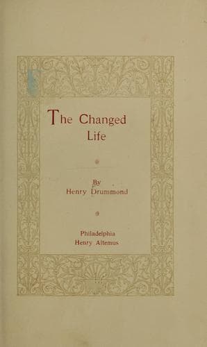Tapa de The changed life
