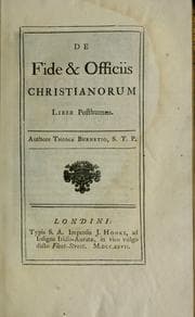 Tapa de De fide & officiis Christianorum
