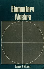 Tapa de Elementary algebra