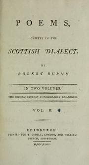 Tapa de Poems, chiefly in the Scottish dialect