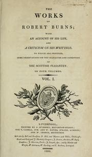 Tapa de The works of Robert Burns