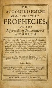 Tapa de The accomplishment of the scripture prophecies