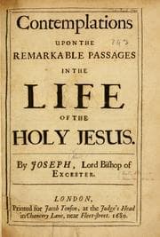 Tapa de Contemplations upon the remarkable passages in the life of the Holy Jesus