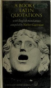 Tapa de A book of Latin quotations