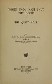 Tapa de When thou hast shut thy door