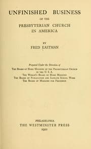 Tapa de Unfinished business of the Presbyterian church in America