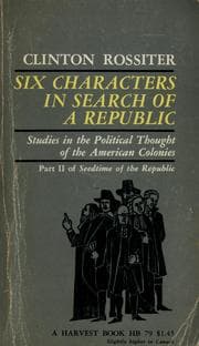 Tapa de Six characters in search of a Republic