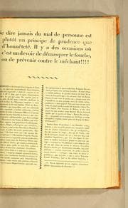 Tapa de Ne dire jamais du mal de personne est plutôt un principe de prudence que d'honnêteté. Il y a des occasions où c'est un devoir de démasquer le fourbe, ou de prévenir contre le méchant!!!!