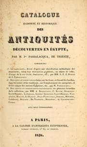 Tapa de Catalogue raisonné et historique des antiquités découvertes en Égypte