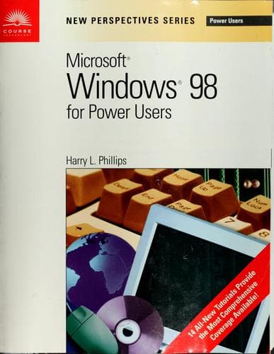 Tapa de New perspectives on Microsoft Windows 98 for power users