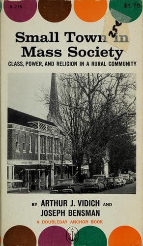 Tapa de Small town in mass society