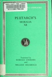 Tapa de Plutarch's Moralia in fifteen volumes