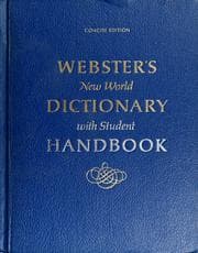 Tapa de Webster's New World dictionary of the American language with student handbook