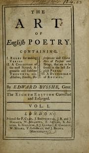 Tapa de The art of English poetry