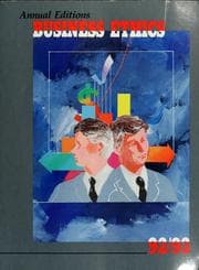 Tapa de Business ethics 92/93