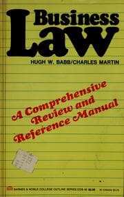Tapa de Business law