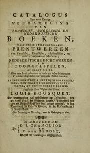 Tapa de Catalogue d'une collection choisie de livres françois, anglois, et hollandois, de superbes recueils d'estampes, bustes d'hommes célebres, &c. &c