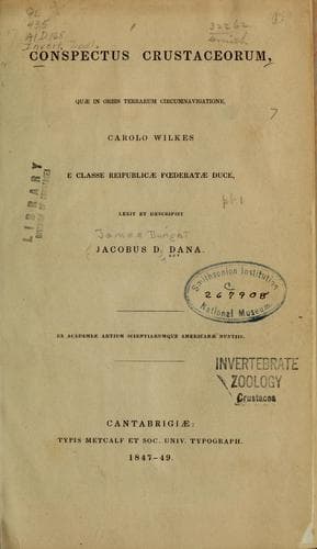 Tapa de Conspectus crustaceorum