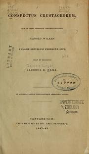 Tapa de Conspectus crustaceorum
