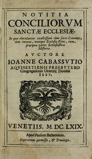 Tapa de Notitia conciliorvm sanctae ecclesiae