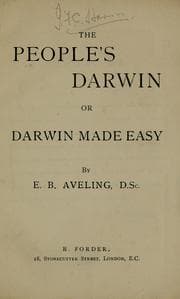 Tapa de The people's Darwin, or, Darwin made easy