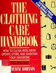 Tapa de The clothing care handbook