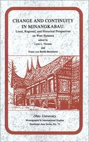 Tapa de Change and continuity in Minangkabau