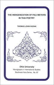 Tapa de The indigenization of Pali meters in Thai poetry