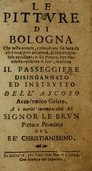 Tapa de Le pittvre di Bologna