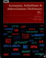 Tapa de Acronyms, initialisms & abbreviations dictionary