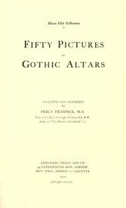 Tapa de Fifty pictures of Gothic altars
