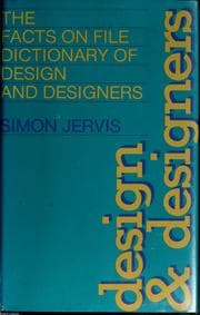 Tapa de The Facts on File dictionary of design and designers