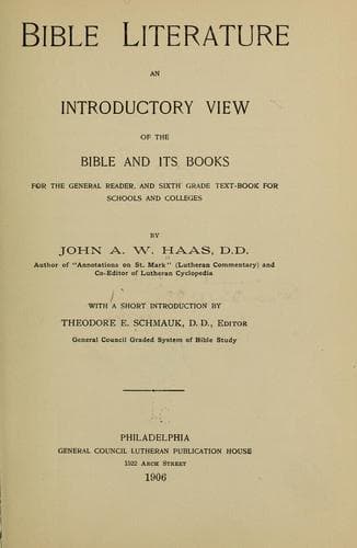 Tapa de Bible literature