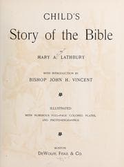 Tapa de Child's story of the Bible