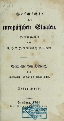 Tapa de Geschichte des östreichischen Kaiserstaates