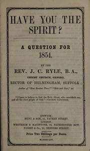 Tapa de Have you the Spirit?