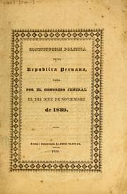 Tapa de Constitucion politica de la Republica peruana