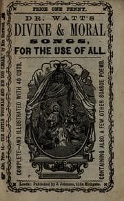 Tapa de Dr. Watt's divine & moral songs, for the use of all