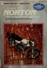 Tapa de Norton service-repair handbook, 750 & 850 cc Commandos, all years