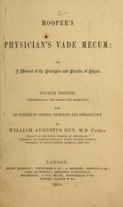 Tapa de Hooper's physician's vade mecum, or, A manual of the principles and practice of physic