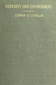 Tapa de Heredity and environment in the development of men ...