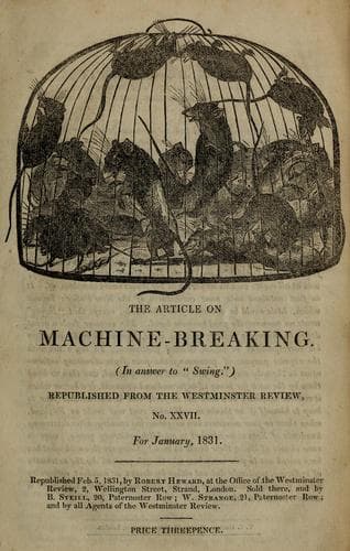 Tapa de The article on machine-breaking